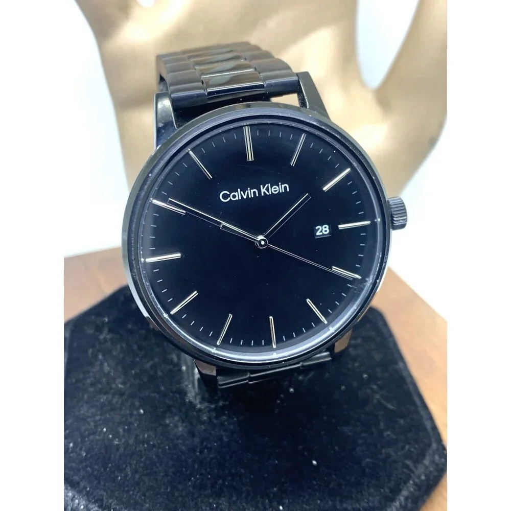 Calvin Klein Men's Watch 25200057 Quartz Black Dial Stainless Steel 43mm
